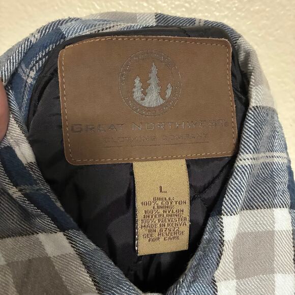 Great Northwest Quilted Lined Flannel Mens Size XL - Picture 3 of 6